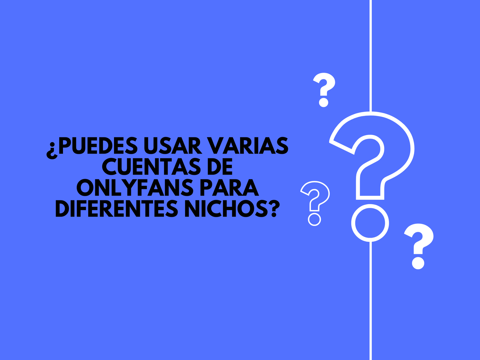 ¿Puedes usar varias cuentas de OnlyFans para diferentes nichos?